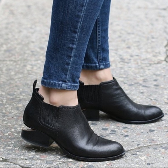 Alexander Wang Leather Kori Ankle Boots - Picture 1 of 16